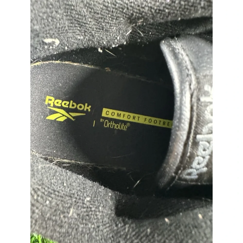 Reebok Men's Classic Ortholite Leather Shoes Sz 11 Black 212001 Comfort Footbed